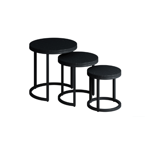 Table d'appoint "PLANO" Bois de manguier noir