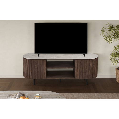 Meuble TV "VIGO" Chêne foncé 160CM