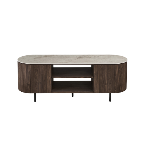 Meuble TV "VIGO" Chêne foncé 160CM