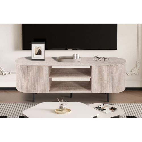 Meuble TV "LAGOS" Travertin Beige 160CM