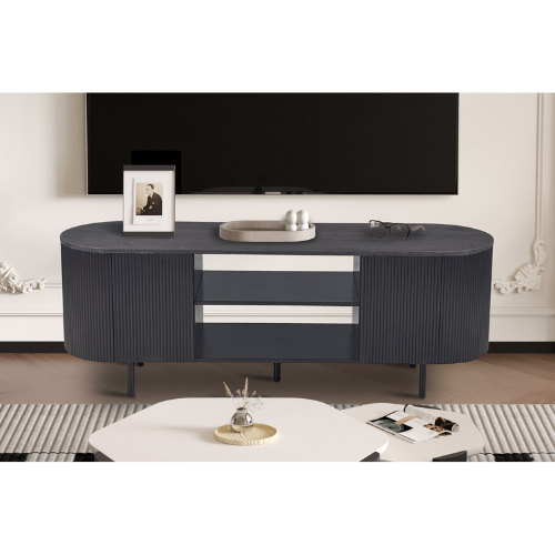 Meuble TV "LAGOS" Brun Foncé 160CM