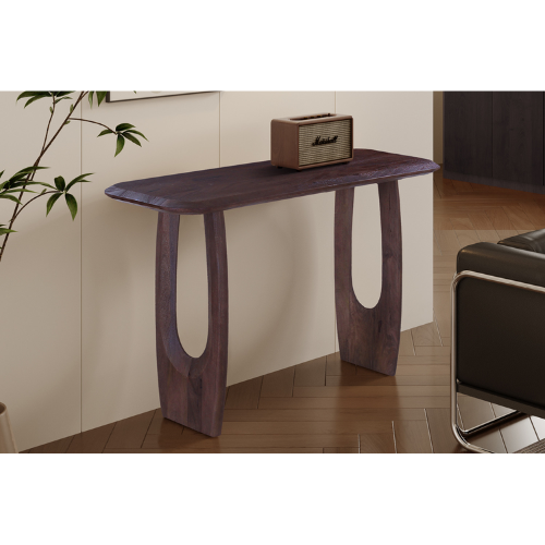 Console "BRAGA" Bois de manguier brun foncé 120CM