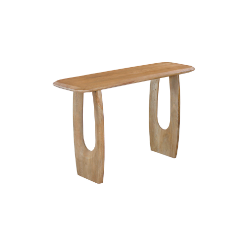 Console "BRAGA" Bois de manguier amande 120CM