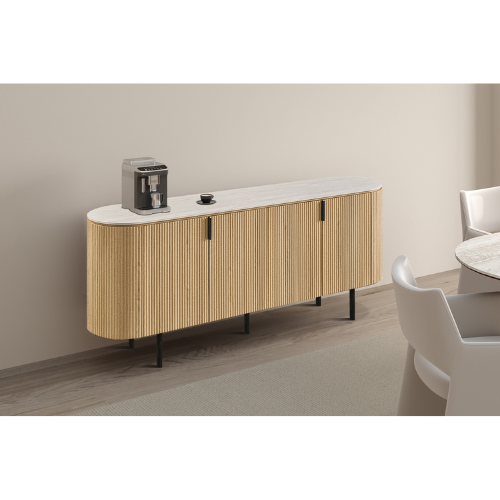 Bahut "VIGO" Baroque gris 200CM
