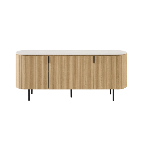 Bahut "VIGO" Baroque gris 200CM