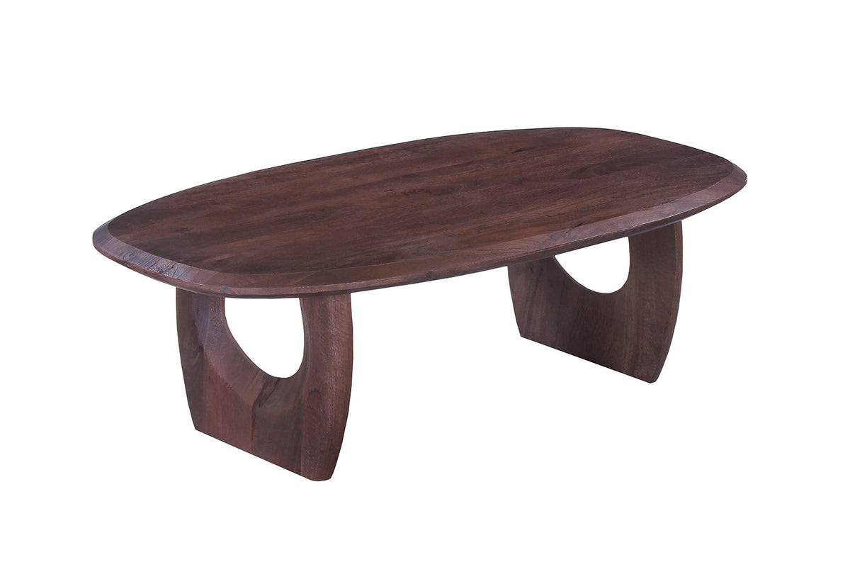 Table basse BRAGA bois foncé